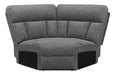 Bahrain Upholstered Wedge Charcoal - Furniture Land (Milwaukee, WI)