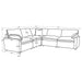 Collins Reclining Sectionals Upholstered - Furniture Land (Milwaukee, WI)