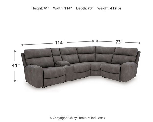Next-Gen DuraPella Power Reclining Sectional - Furniture Land (Milwaukee, WI)
