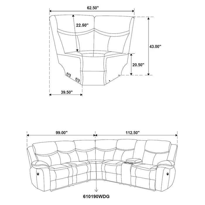 Sycamore Reclining Sectionals - Furniture Land (Milwaukee, WI)