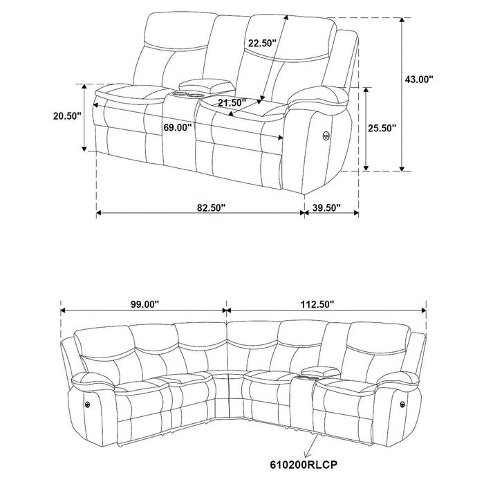 Sycamore Reclining Sectionals - Furniture Land (Milwaukee, WI)