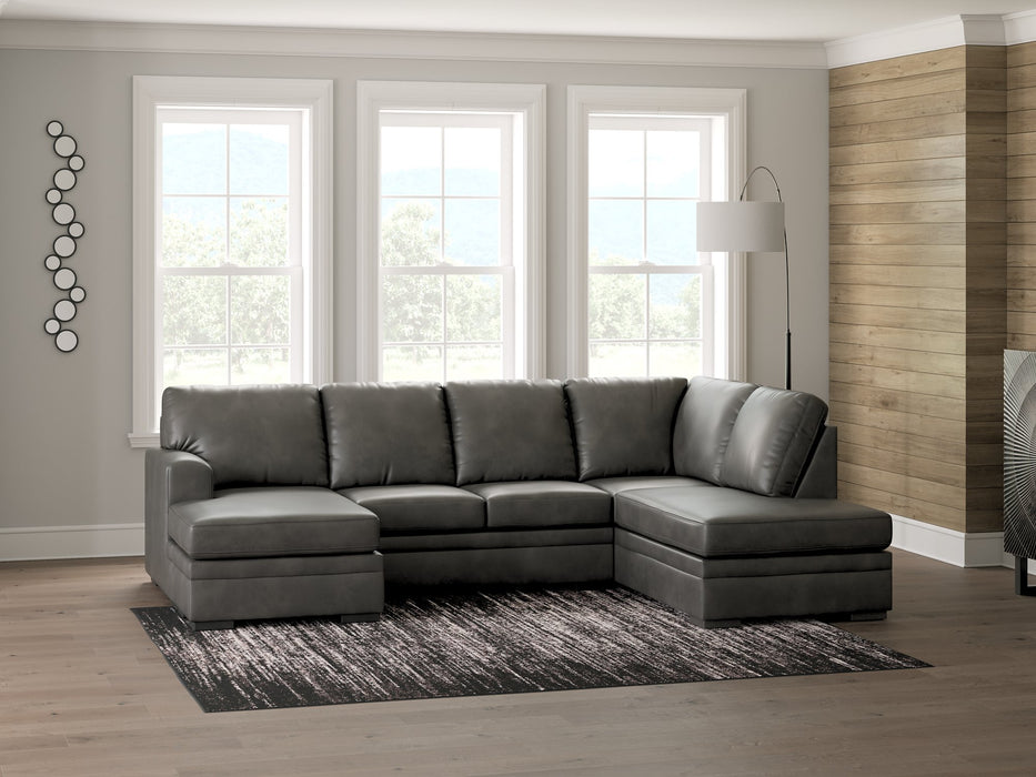 Lofton-Pike Sectional with Chaise - Furniture Land (Milwaukee, WI)