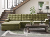 Caspian-Town Sectional with Chaise - Furniture Land (Milwaukee, WI)