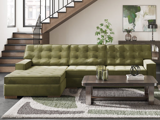Caspian-Town Sectional with Chaise - Furniture Land (Milwaukee, WI)