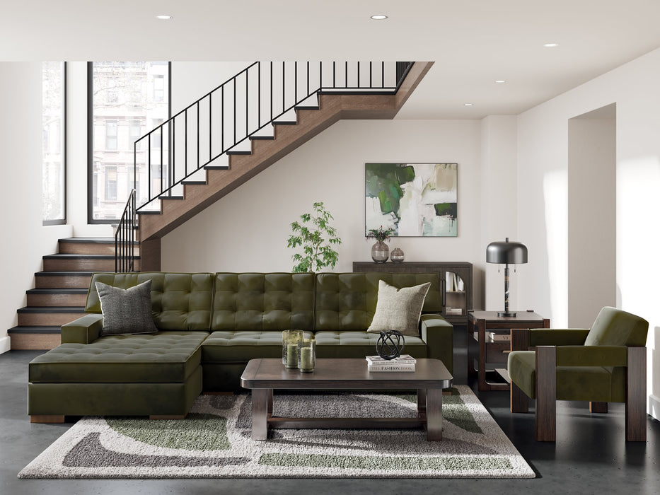 Caspian-Town Sectional with Chaise - Furniture Land (Milwaukee, WI)