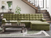 Caspian-Town Sectional with Chaise - Furniture Land (Milwaukee, WI)