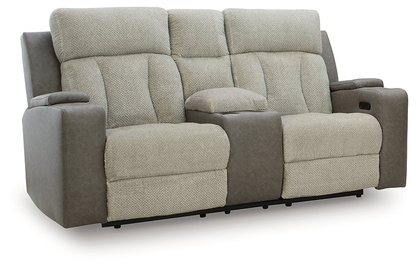 WhipLash Power Reclining Loveseat with Console - Furniture Land (Milwaukee, WI)