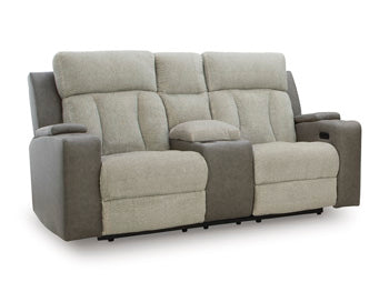 WhipLash Power Reclining Loveseat with Console - Furniture Land (Milwaukee, WI)