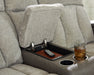 WhipLash Power Reclining Loveseat with Console - Furniture Land (Milwaukee, WI)