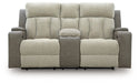 WhipLash Power Reclining Loveseat with Console - Furniture Land (Milwaukee, WI)