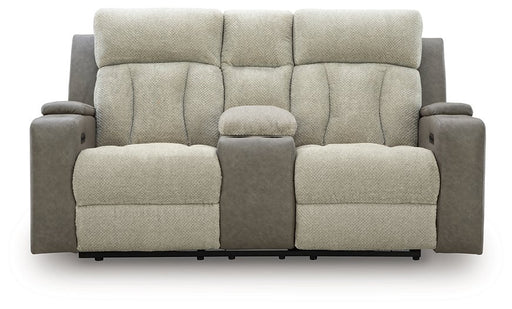 WhipLash Power Reclining Loveseat with Console - Furniture Land (Milwaukee, WI)