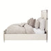 AICO Furniture Penthouse Queen Upholstered Platform Bed in Ash Gray - Furniture Land (Milwaukee, WI)
