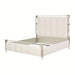 AICO Furniture Penthouse Queen Upholstered Platform Bed in Ash Gray - Furniture Land (Milwaukee, WI)