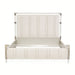 AICO Furniture Penthouse Queen Upholstered Platform Bed in Ash Gray - Furniture Land (Milwaukee, WI)
