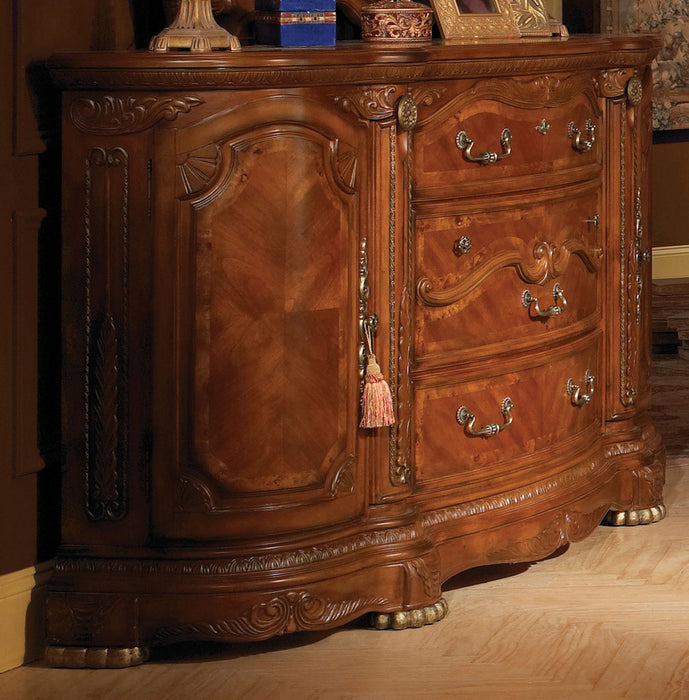 AICO Cortina Dresser in Honey Walnut - Furniture Land (Milwaukee, WI)