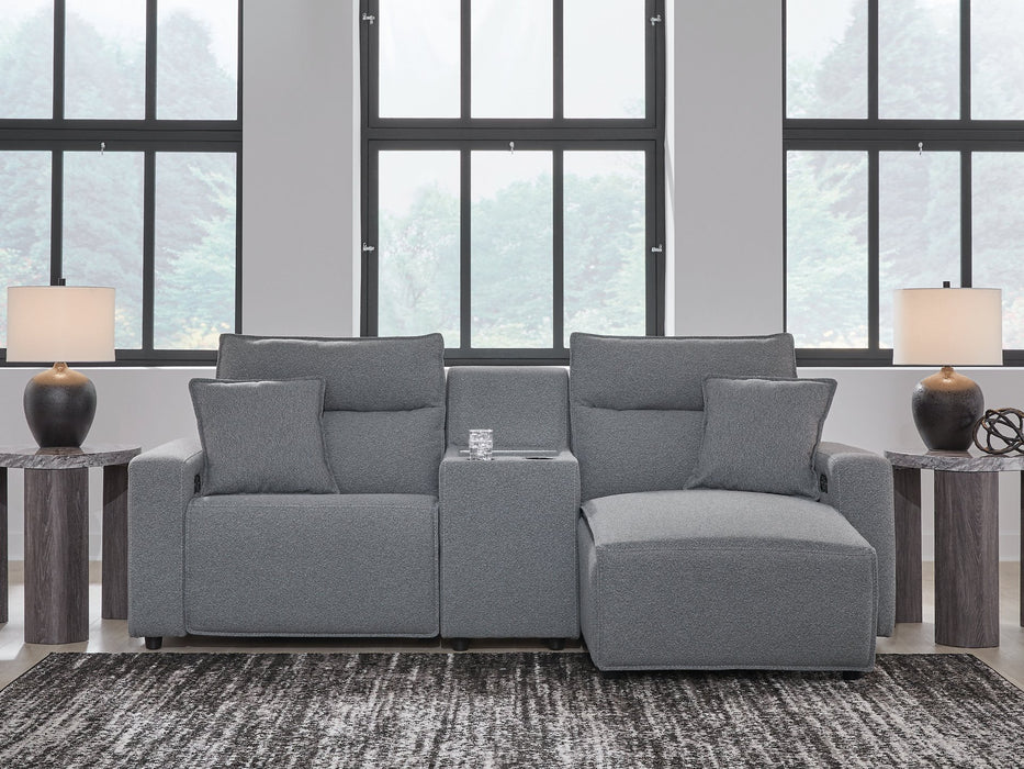 Modmax Power Reclining Sectional with Chaise - Furniture Land (Milwaukee, WI)