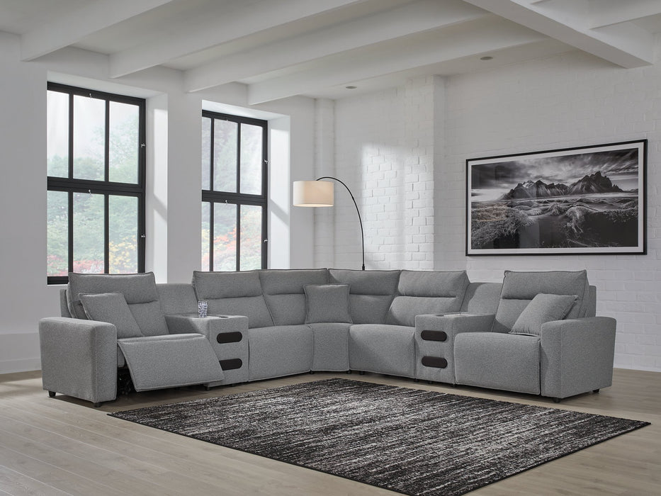 Modmax Power Reclining Sectional with Chaise - Furniture Land (Milwaukee, WI)