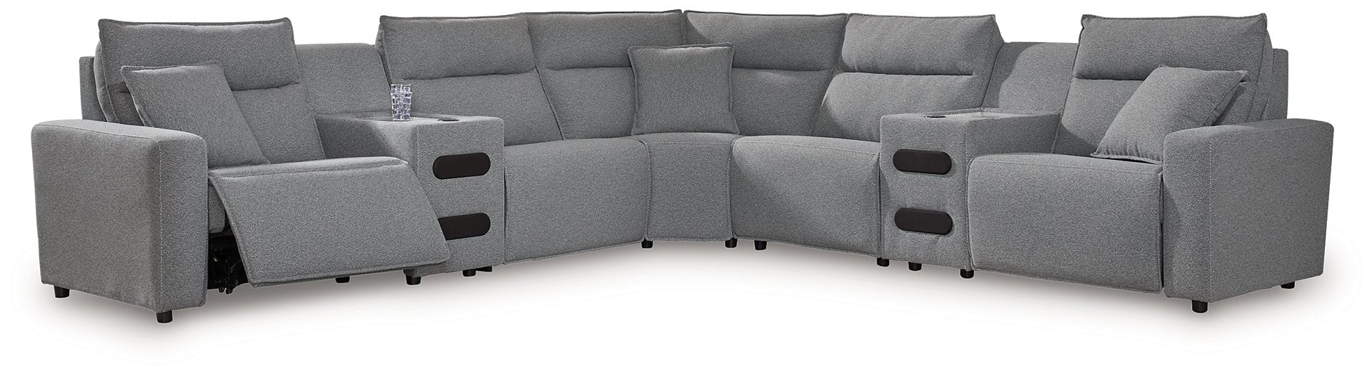 Modmax Power Reclining Sectional with Chaise - Furniture Land (Milwaukee, WI)