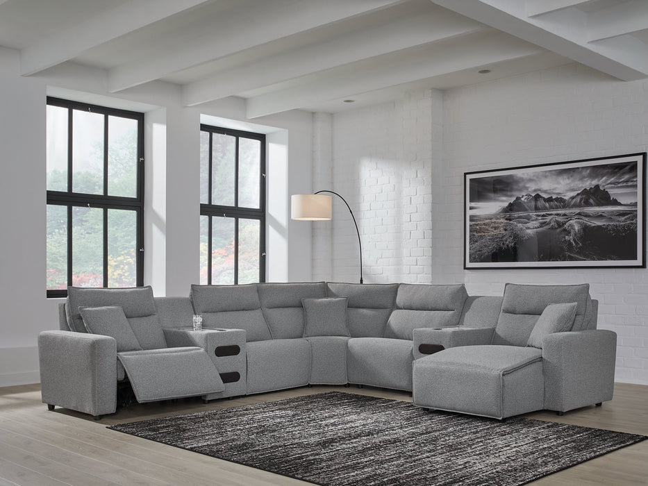 Modmax Power Reclining Sectional with Chaise - Furniture Land (Milwaukee, WI)