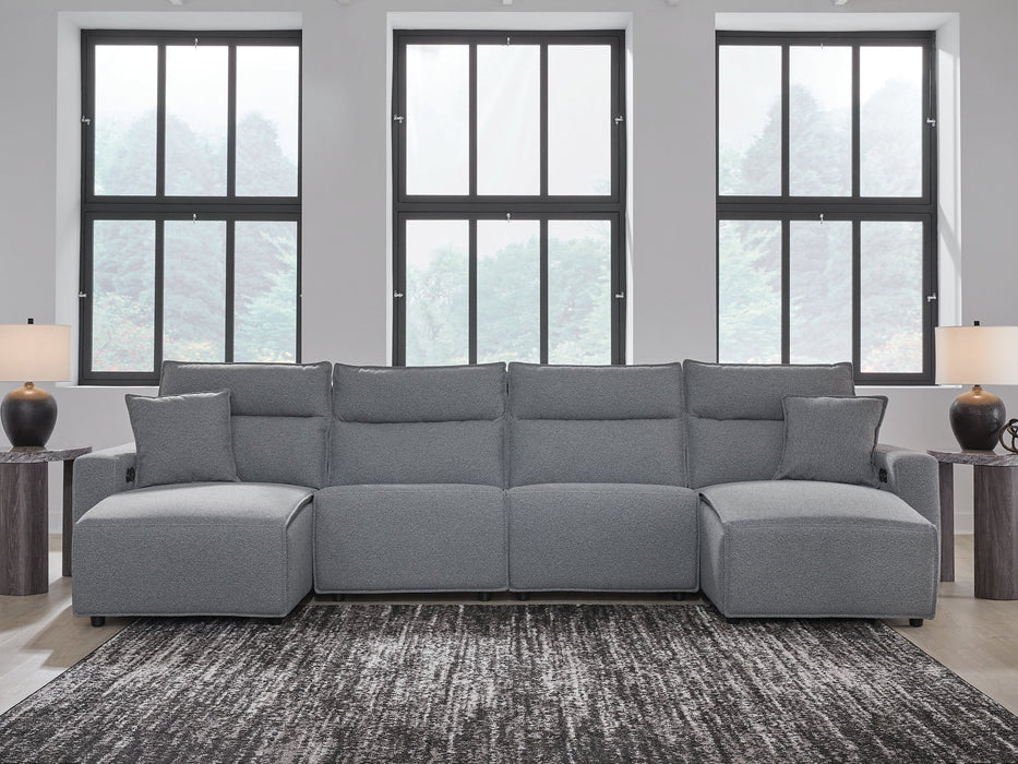 Modmax Power Reclining Sectional with Chaise - Furniture Land (Milwaukee, WI)