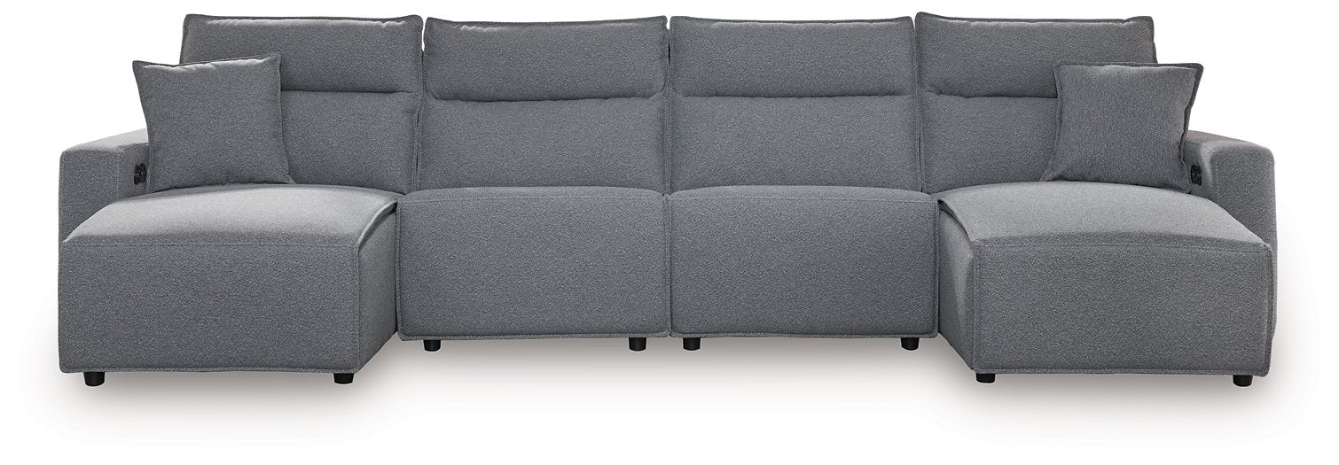Modmax Power Reclining Sectional with Chaise - Furniture Land (Milwaukee, WI)