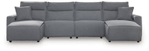 Modmax Power Reclining Sectional with Chaise - Furniture Land (Milwaukee, WI)