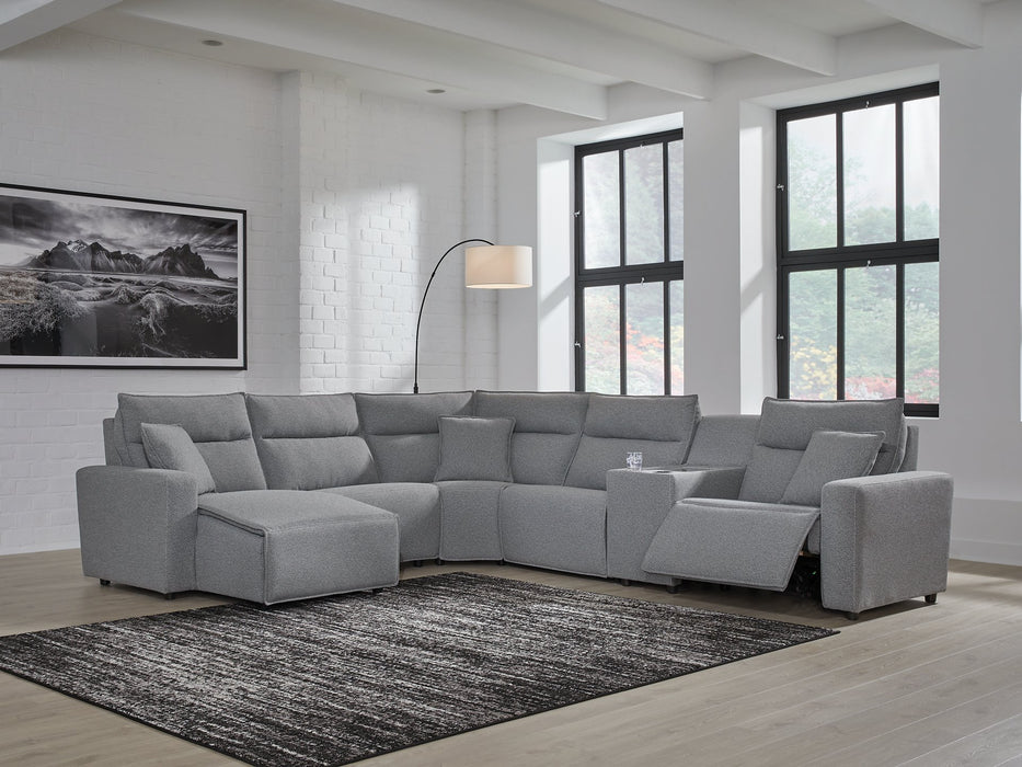 Modmax Power Reclining Sectional with Chaise - Furniture Land (Milwaukee, WI)