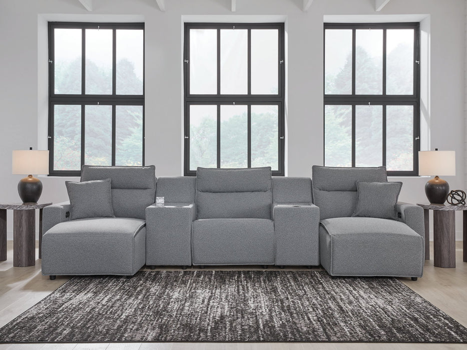 Modmax Power Reclining Sectional with Chaise - Furniture Land (Milwaukee, WI)