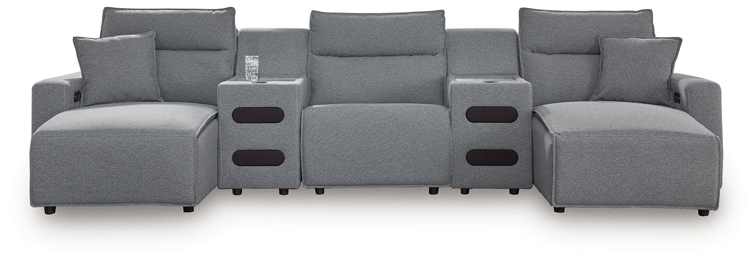 Modmax Power Reclining Sectional with Chaise - Furniture Land (Milwaukee, WI)
