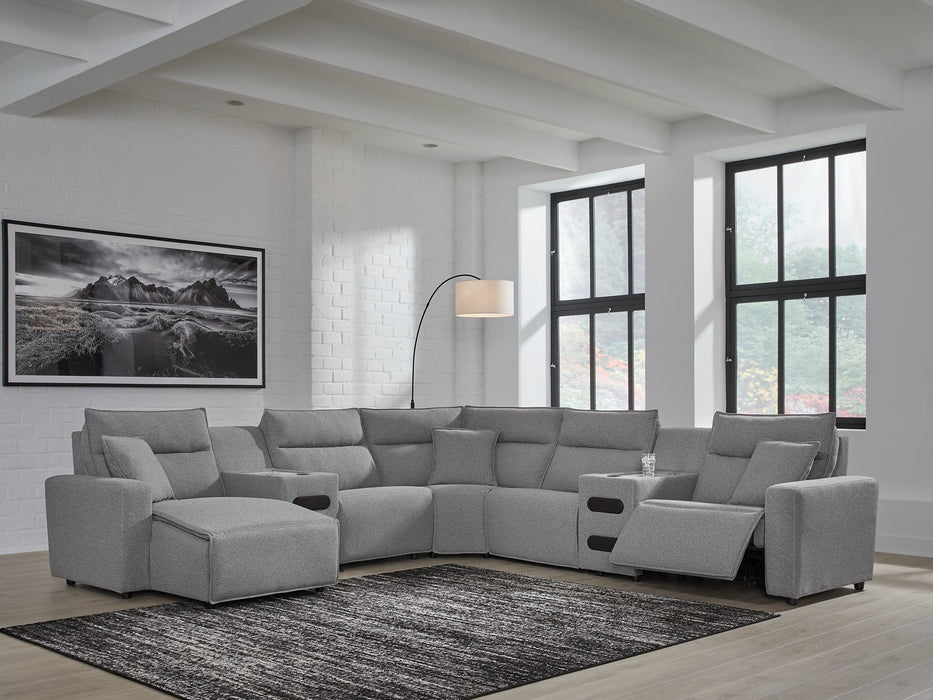 Modmax Power Reclining Sectional with Chaise - Furniture Land (Milwaukee, WI)
