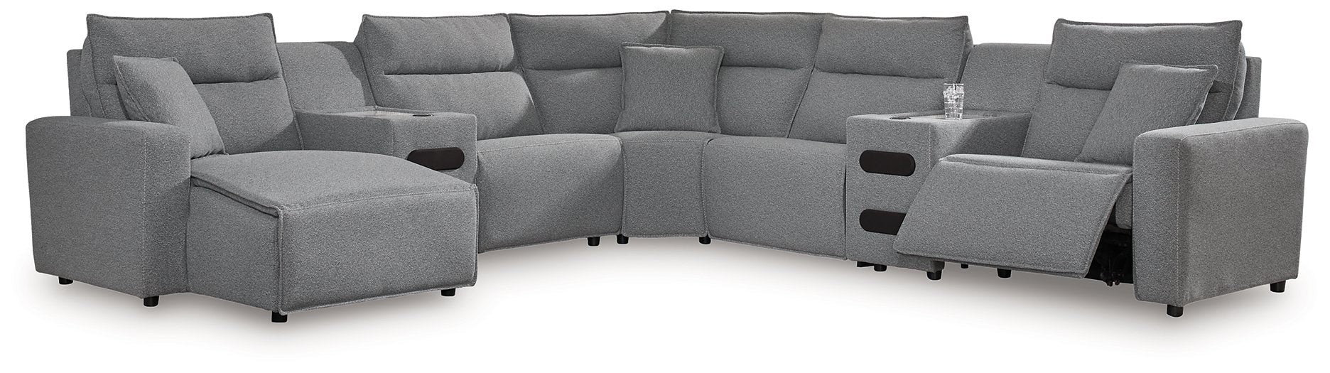 Modmax Power Reclining Sectional with Chaise - Furniture Land (Milwaukee, WI)