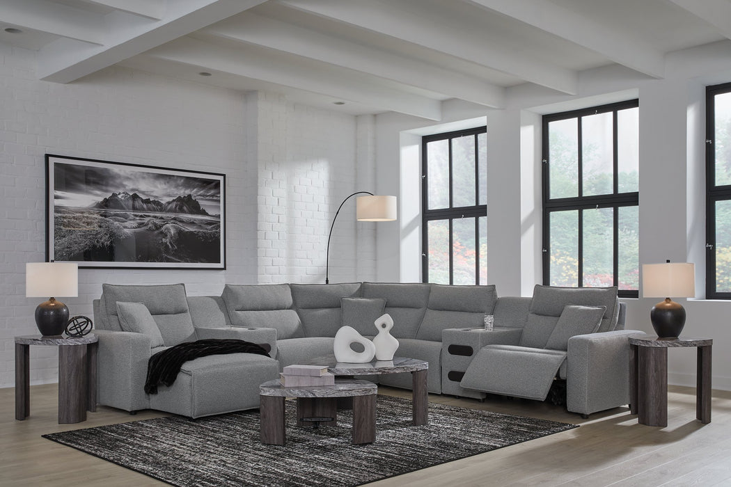 Modmax Power Reclining Sectional with Chaise - Furniture Land (Milwaukee, WI)