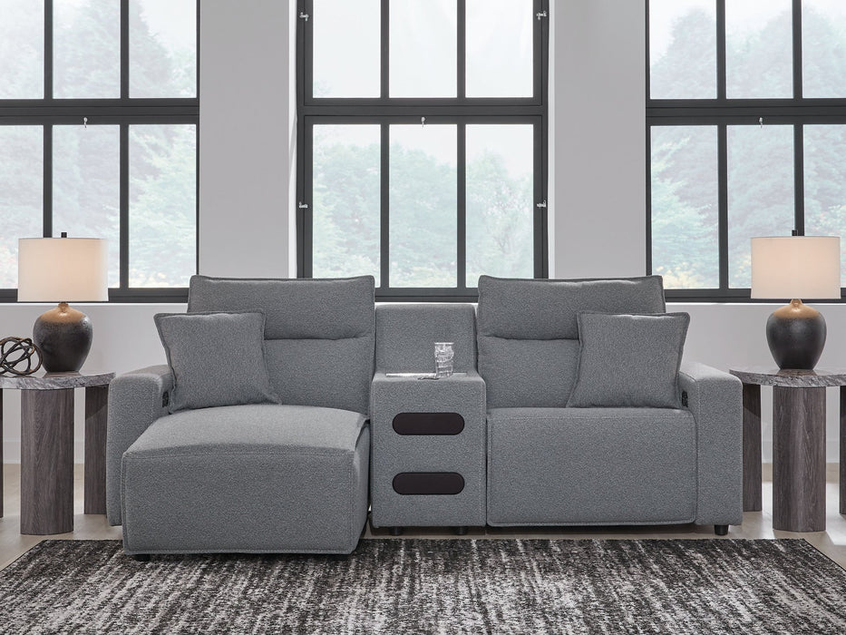 Modmax Power Reclining Sectional with Chaise - Furniture Land (Milwaukee, WI)