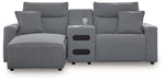 Modmax Power Reclining Sectional with Chaise - Furniture Land (Milwaukee, WI)
