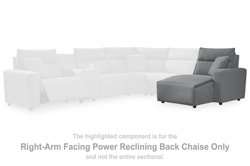 Modmax Power Reclining Sectional with Chaise - Furniture Land (Milwaukee, WI)