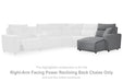 Modmax Power Reclining Sectional with Chaise - Furniture Land (Milwaukee, WI)