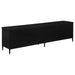 Amherst 4-door 78-inch Metal TV Stand Media Console Black - Furniture Land (Milwaukee, WI)