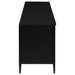 Amherst 4-door 78-inch Metal TV Stand Media Console Black - Furniture Land (Milwaukee, WI)