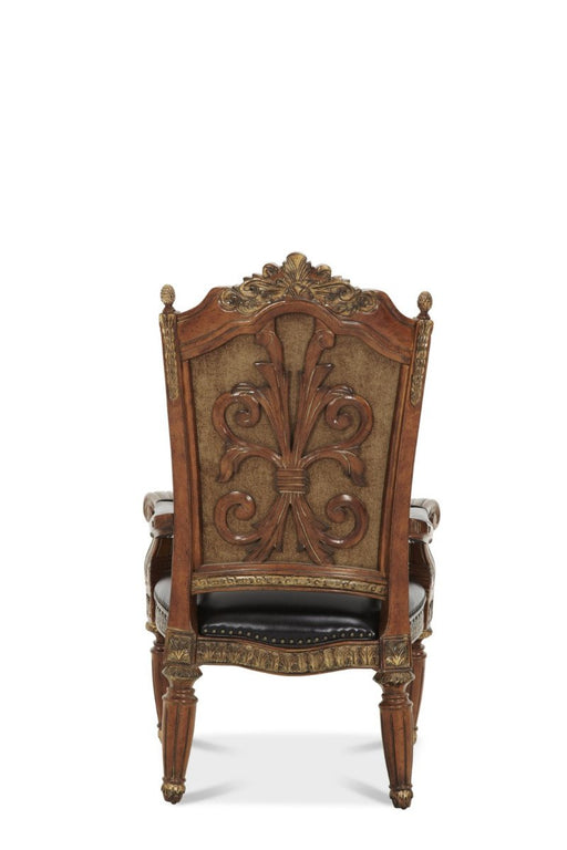 AICO Villa Valencia Arm Chair in Classic Chestnut (Set of 2) - Furniture Land (Milwaukee, WI)