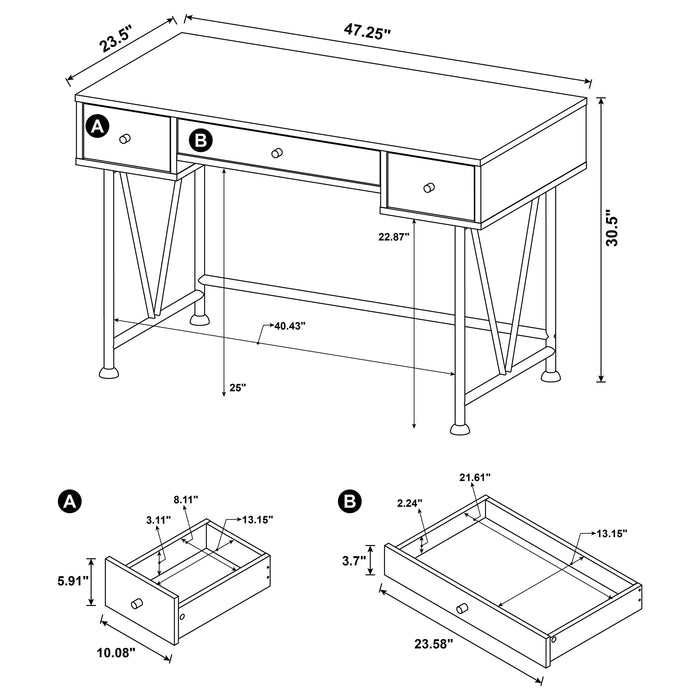 Analiese Desk Sets - Furniture Land (Milwaukee, WI)