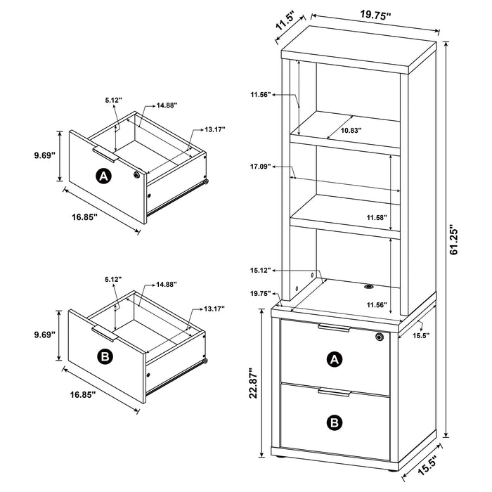 Westpark Bookcases - Furniture Land (Milwaukee, WI)
