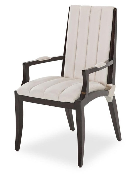 AICO Paris Chic Arm Chair in Espresso (Set of 2) - Furniture Land (Milwaukee, WI)