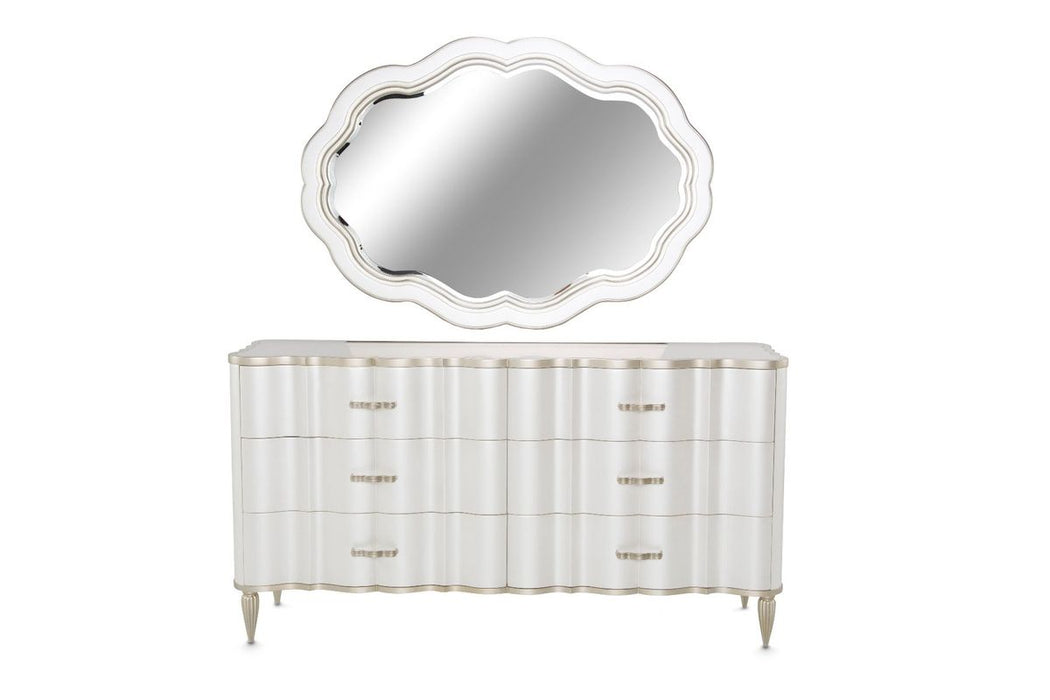 AICO London Place Dresser in Creamy Pearl - Furniture Land (Milwaukee, WI)