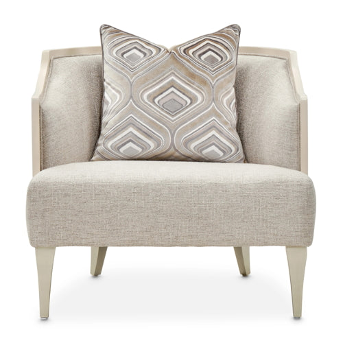AICO Furniture Camden Court Accent Chair in Pearl - Furniture Land (Milwaukee, WI)