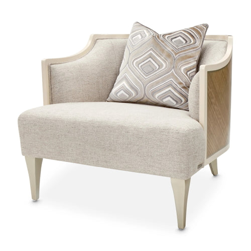 AICO Furniture Camden Court Accent Chair in Pearl - Furniture Land (Milwaukee, WI)