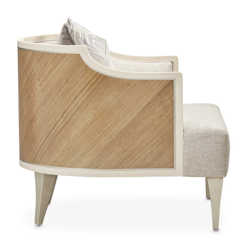 AICO Furniture Camden Court Accent Chair in Pearl - Furniture Land (Milwaukee, WI)