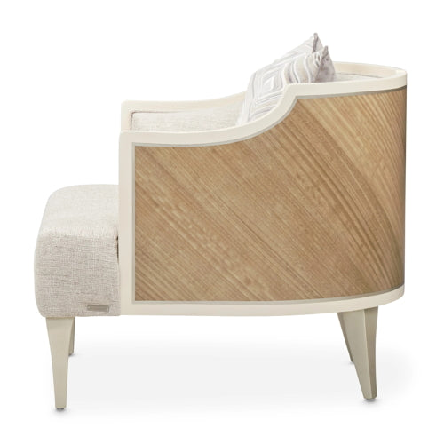 AICO Furniture Camden Court Accent Chair in Pearl - Furniture Land (Milwaukee, WI)