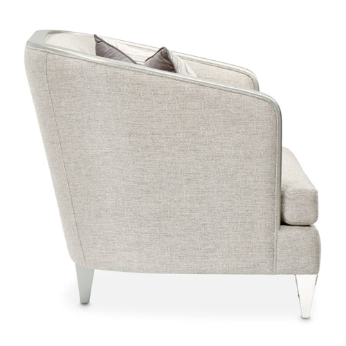 AICO Furniture Camden Court Chair and Half in Platinum - Furniture Land (Milwaukee, WI)