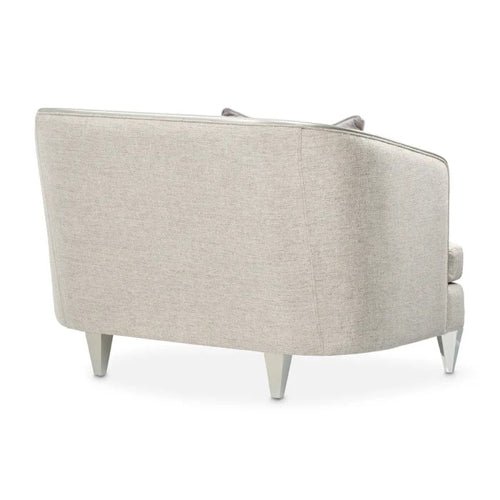 AICO Furniture Camden Court Chair and Half in Platinum - Furniture Land (Milwaukee, WI)