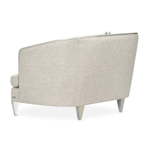 AICO Furniture Camden Court Chair and Half in Platinum - Furniture Land (Milwaukee, WI)